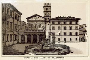 Rom: Basilika St. Maria in Trastevere von Italian School