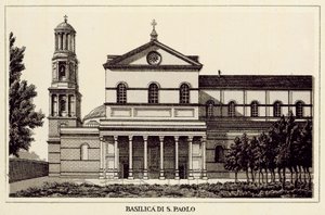 Rom: Basilika von St. Paul von Italian School
