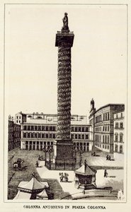 Rom: Colonna Antonino In Piazza Colonna von Italian School