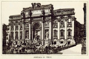 Rom: Trevi-Brunnen