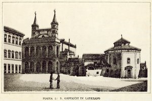 Rom: Platz St. Johannes im Lateran von Italian School