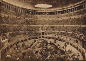 Rom: Interno del Colosseo, La Caccia alle Fiere, historische Rekonstruktion