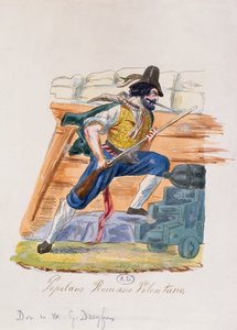 Römischer Volksfreiwilliger des Aufstands von 1848 in Rom von Italian School