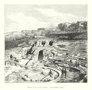 Ruinen des antiken Fiesole, das römische Theater