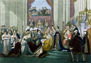 Heiliger Kaiser Napoleon I. und Krönung von Kaiserin Josephine in Notre-Dame am 2. Dezember