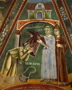 Der heilige Heldrad kehrt von Santiago de Compostela zurück, in der Kapelle der Heiligen Heldrad und Nikolaus