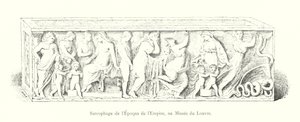 Sarkophag aus der Zeit des Imperiums, im Louvre Museum von Italian School