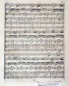 Notenblatt von Medea (Akt 1), Oper von Luigi Cherubini