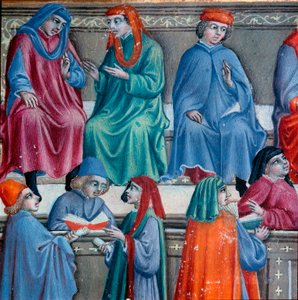 Sienesische Kaufleute. (Detail)
