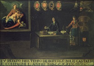 Zeichen der venezianischen Apotheker-Gilde, 1729 von Italian School