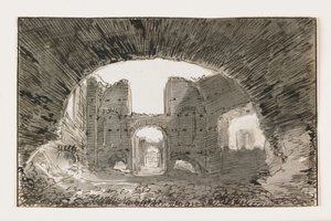 Skizze der Caracalla-Thermen, frühes 19. Jahrhundert