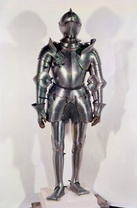 Rüstung, die dem Chevalier Bayard gehört haben soll, um 1510