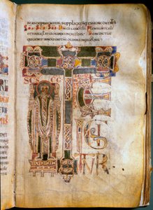 Te igitur Seite eines Missale und Sakramentars. Hergestellt im 11. Jahrhundert im Kloster Sant