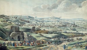 Der Angriff auf Paris durch die alliierten Truppen, Blick von den Höhen von Pantin, 30. März von Italian School