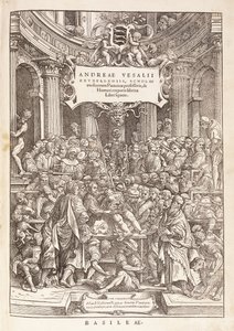 Der Autor führt eine anatomische Dissektion in einem Operationssaal durch, 1543 von Italian School