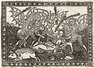 Die Bastonade des Heiligen Antonius, aus 