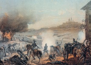 Die Schlacht von Castelfidardo (Schlacht der Expedition der Tausend) 18. September 1860 - Risorgimento (Italienische Einigung) (1859-1924): die Schlacht von Castelfidardo 18. September 1860 - Päpstliche Truppen besiegt von piemontesischen Truppen