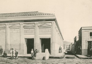 Das Gebäude von Eumachia wie es war (Gravur) von Italian School