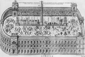 Der Circus Maximus in Rom, ca. 1600 von Italian School