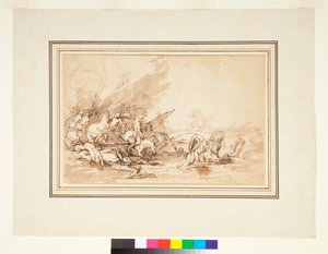 Die Flucht der Cloelia und ihrer Gefährtinnen, 1650-1700 von Italian School