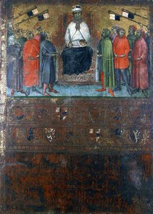 Die Regierung stellt die Kontrollen in den Städten wieder her, 1385 von Italian School