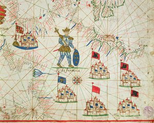Das Königreich Frankreich, aus einem nautischen Atlas, 1646