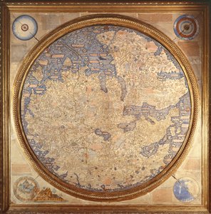 Die Mappa Mundi von Fra Mauro, einem Kamaldulensermönch aus dem Kloster San Michele in Murano von Italian School