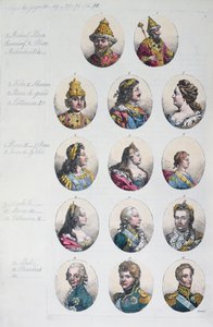 Die Romanow-Dynastie, aus Costume Antico e Moderno von Gulio Ferrario, ca. 1820