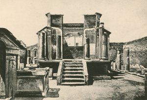 Der Tempel der Isis (Gravur) von Italian School