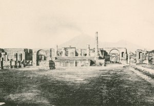 Der Tempel des Jove im Zivilforum wie er ist (Gravur) von Italian School