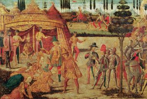 Das erste Treffen von Darius und Alexander dem Großen