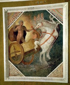 Die Halle auf der Ebene des Nymphaeum (Detail) von Italian School