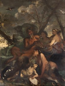 Die Fütterung des Bacchus, Mythos von Orpheus von Italian School