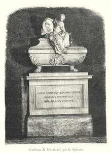 Grab von Machiavelli, von Spinazzi von Italian School