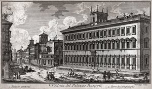 Via del Corso, Rom (Gravur) von Italian School