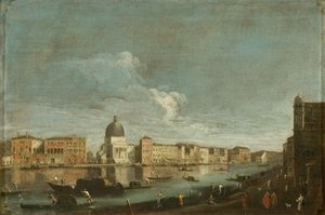 Ansicht von San Simeone Piccolo am Canal Grande, Venedig, ca. 1760