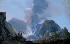 Blick auf den Krater des Vesuvs im Jahr 1829