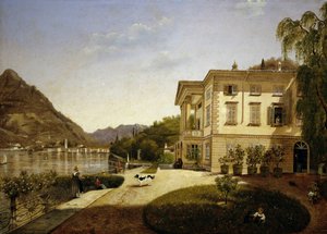 Villa La Roda in Blevio am Comer See (im Besitz von Giuditta Pasta ab 1827, jetzt zerstört) von Italian School