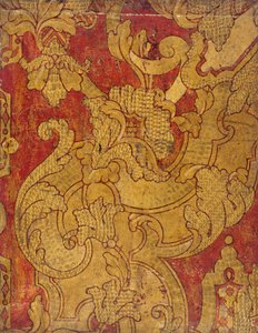 Goldtapete (Leder)