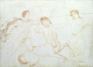 Der Tod eines Zentauren, möglicherweise Eurytus und Pirithous, Herculaneum von Italian School Italian School