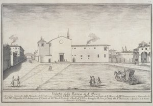 Ansicht der Kirche San Marco, Florenz von Italian School Italian School