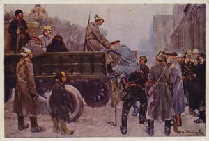 Verhaftung russischer Generäle während der Februarrevolution 1917 von Ivan Alexeyevich (after) Vladimirov