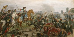 Die Schlacht von Poltawa von Ivan Alexeyevich Vladimirov