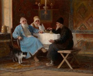 Gespräch (Trois personnages a une table)