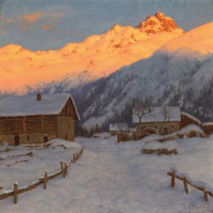Abend auf dem Berg, Haute-Savoie von Ivan Fedorovich Choultse