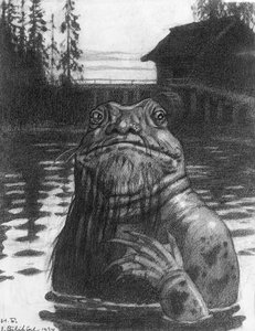 Vodyanoi, der Wassersprite, 1934 von Ivan Yakovlevich Bilibin