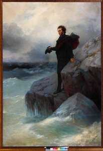 Abschied, freies Element, o Meer! Alexander Puschkin am Schwarzen Meer, 1877 von Ivan Konstantinovich Aivazovsky