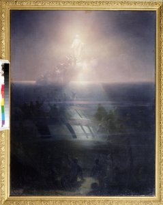 Das Sinken des 84-Kanonen-Schiffs Lefort im Jahr 1856 von Ivan Konstantinovich Aivazovsky
