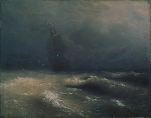 Sturm am Meeresufer bei Nizza, 1885
