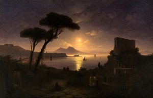 Die Bucht von Neapel bei Mondnacht, 1842